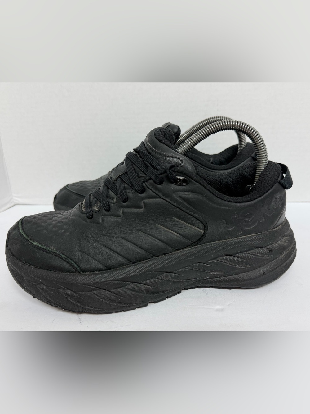 Hoka Women's Sz 7.5 Bondi SR Slip Resistant Leather  Shoes